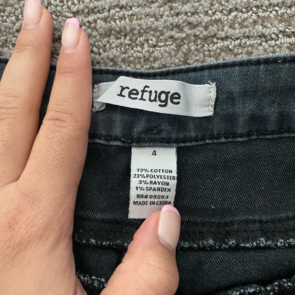 High waisted black/grey jeans